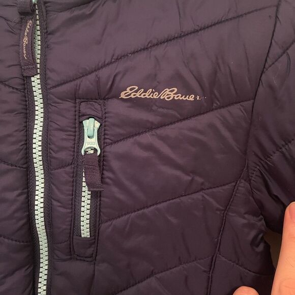 Eddie Bauer Jacket Reversible Blue Winter Warm Kids Size Small (7/8) - Picture 2 of 6
